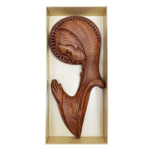 Relief gipsowy Madonna modląca 20x8cm - 39988