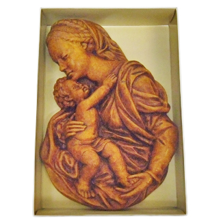 Relief gipsowy Matka Boża Karmiąca (warkocz) 12x17 - 39985