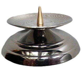 Świecznik nowoczesny chrom 2,5cm śr.4.5cm - 39927 5902808101017