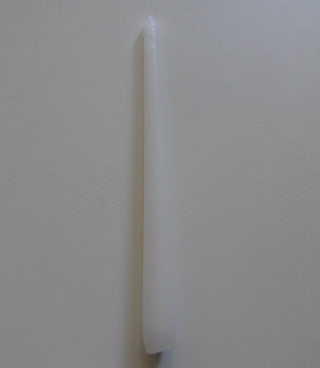 Świeca stożek S08 biała, gładka 25cm - 39888