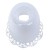 Lampion na świecę śr. 4cm tulipan BIAŁY ZDOBIONY - 39675