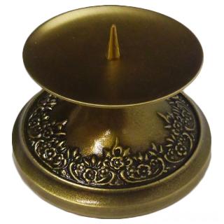 Lichtarz papieski wys.5cm śr.6,5cm mosiądz oxydowany - 38521