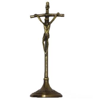Krzyż stojący papieski h31cm mos.-oxyd - 38520