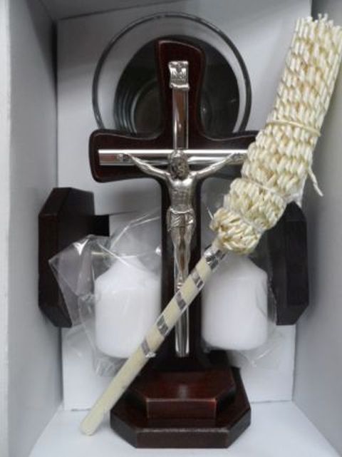 Zestaw kolędowy drewniany WENGE z wkładką - 38227