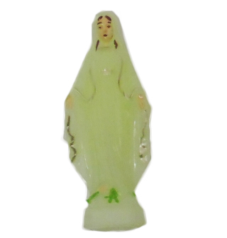 Figura Matka Boża Niepokalana 6cm fosforyzująca plastikowa - 36893
