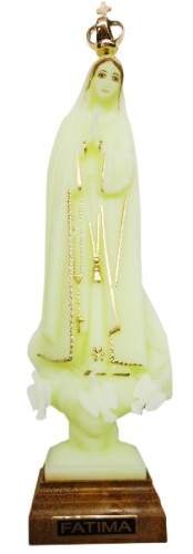 Figura Matka Boża Fatimska 17cm + korona fosforyzująca - 35455