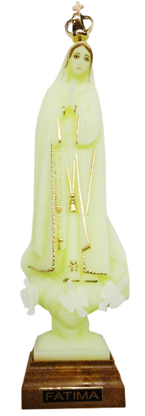 Figura Matka Boża Fatimska 17cm + korona fosforyzująca - 35455