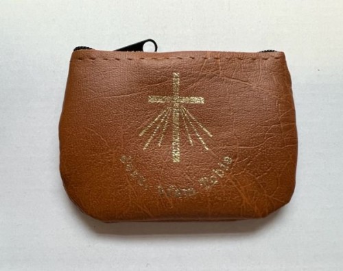 Etui na zamek - brązowe jasne Jezu Ufam Tobie (czarny zamek) - 35190