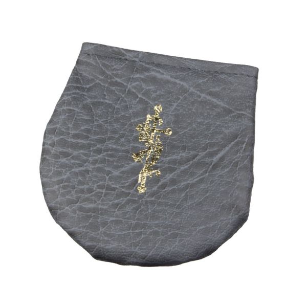 Etui duże na rzep - szare - 35045