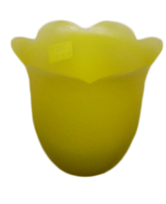 Lampion na świecę tulipan - ŻÓŁTY na świecę o średnicy max.3,5cm - 34756