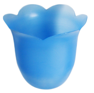 Lampion na świecę tulipan - NIEBIESKI na świecę o średnicy max.3,5cm - 34755