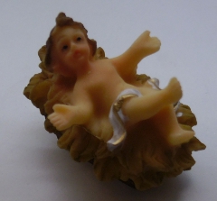 Figura Dzieciątko Jezus w żłóbku 6cm - 33757