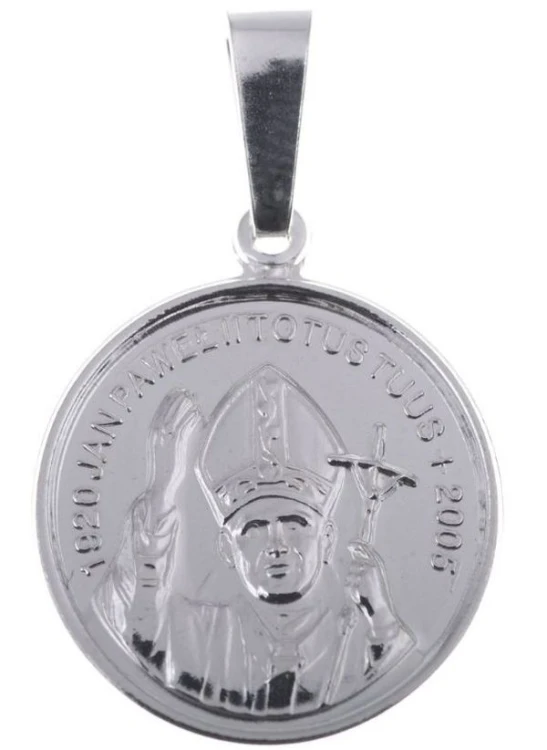 Medalik srebrny pr.925 Św. Jan Paweł II 3,7g - 32377