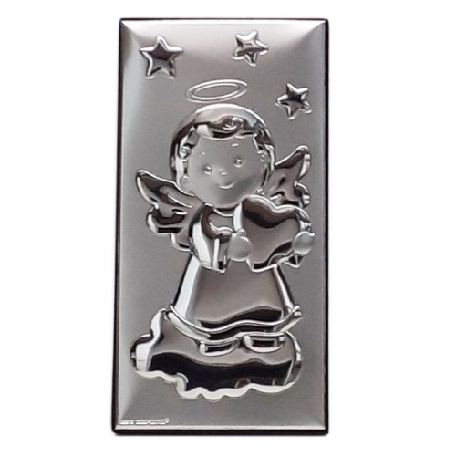 Obraz srebrny 7x14cm Aniołek - ! - 23961