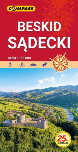 Beskid SĄDECKI - mapa turystyczna - -, przewodnik, COMPASS, 2021 r., oprawa miękka - 22243 9788381842693