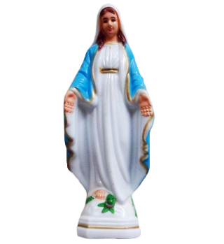 Figura Matka Boża Niepokalana 15cm niebieska plastikowa - 22084