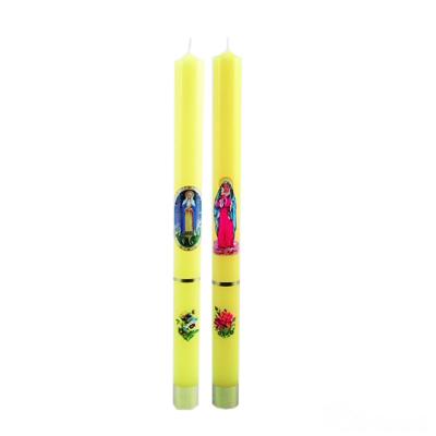 Świeca gromnica żółta 40x3cm - 20736 5907771419473