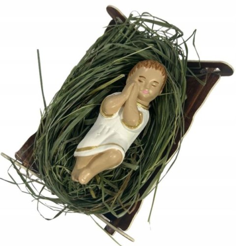 Figura Dzieciątko Jezus w żłóbku 7cm - 20258 5906286570303