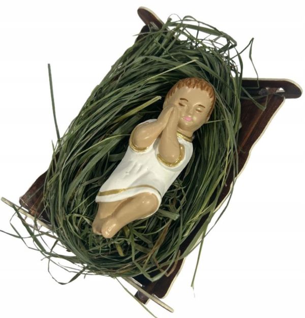 Figura Dzieciątko Jezus w żłóbku 7cm - 20258 5906286570303