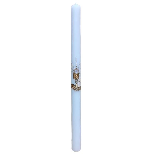 Świeca stołowa I KOMUNIA malowana ręcznie 30cm. - ! - 20054
