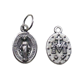 Medalik metalowy Matka Boża Niepokalana mały - 17745