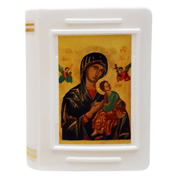 Pudełko na różaniec KSIĄŻECZKA Matka Boża Nieustającej Pomocy 4,5x6cm - 17651