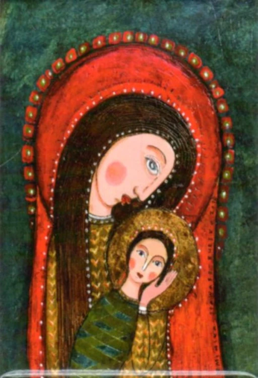 MAGNES Obrazek Matka Boża z Dzieciątkiem 5x8cm - 17270