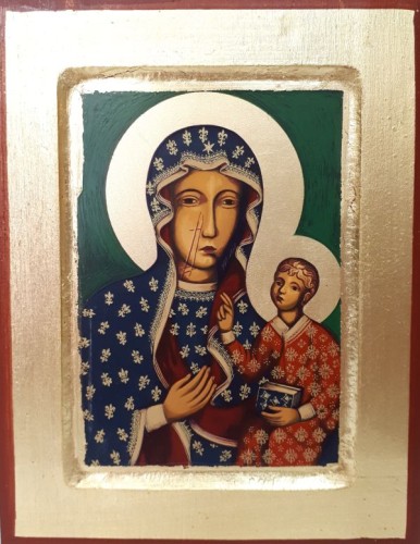 Ikona 14x18cm Matka Boża Częstochowska - 17215