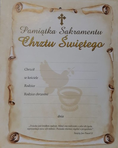 Obrazek 20x25cm Anioł Stróż (latarka)/PAMIĄTKA CHRZTU ŚW. NIEBIESKI na płycie - 16294