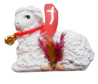 Baranek wielkanocny leżący 7x6cm - 14357 5906286570150