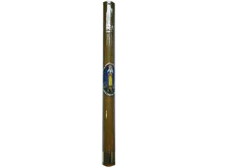 Gromnica z WOSKU PSZCZELEGO 100% 3x38cm CIENKA DŁUGA - 14031
