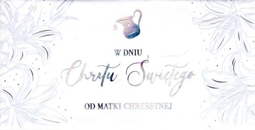 Pudełko Chrzest od MATKI CHRZESTNEJ różne wzory - 14007