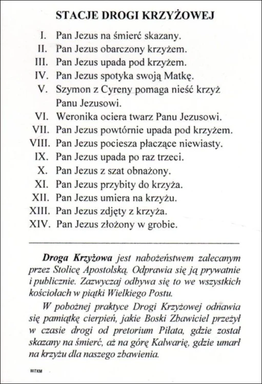 Pocztówka Droga Krzyżowa. Stacje drogi krzyżowej - 12043