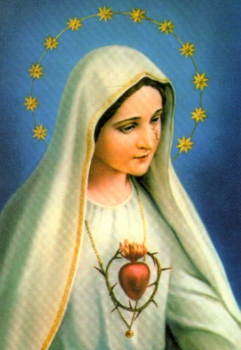 Pocztówka Serce Maryi. Nabożeństwo 5 pierwszych sobót miesiąca - 12041