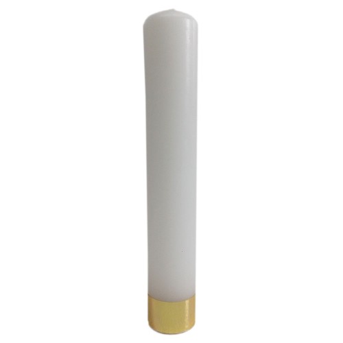 Świeca liturgiczna biała krótka 28x4,5cm - 11823 5907771419077