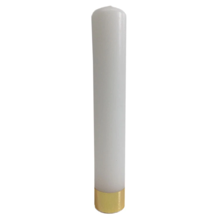 Świeca liturgiczna biała krótka 28x4,5cm - 11823 5907771419077