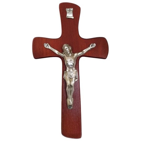 Krzyż wiszący drewniany h25cm WIŚNIA - 11510