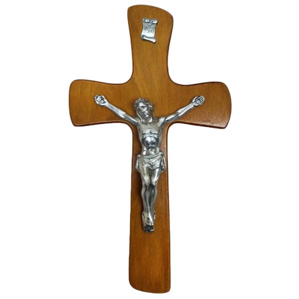 Krzyż wiszący drewniany h25cm MAHOŃ - 11506