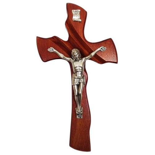 Krzyż wiszący drewniany h15cm WIŚNIA (nr9) - 11491