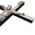 Krzyż wiszący drewniany h21cm WENGE WĄSKI z wkładką - 11434