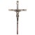 Krzyż wiszący drewniany h21cm BEZBARWNY WĄSKI z wkładką - 11431