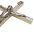 Krzyż wiszący drewniany h21cm BEZBARWNY WĄSKI z wkładką - 11431