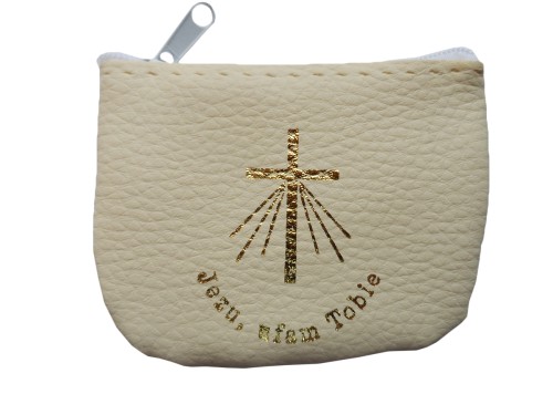 Etui na zamek - beżowe Jezu Ufam Tobie - 54746