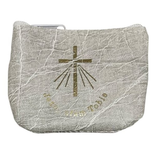 Etui na zamek - szare jasne Jezu Ufam Tobie - 35194