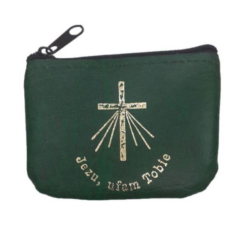 Etui na zamek - zielone Jezu Ufam Tobie - 35191