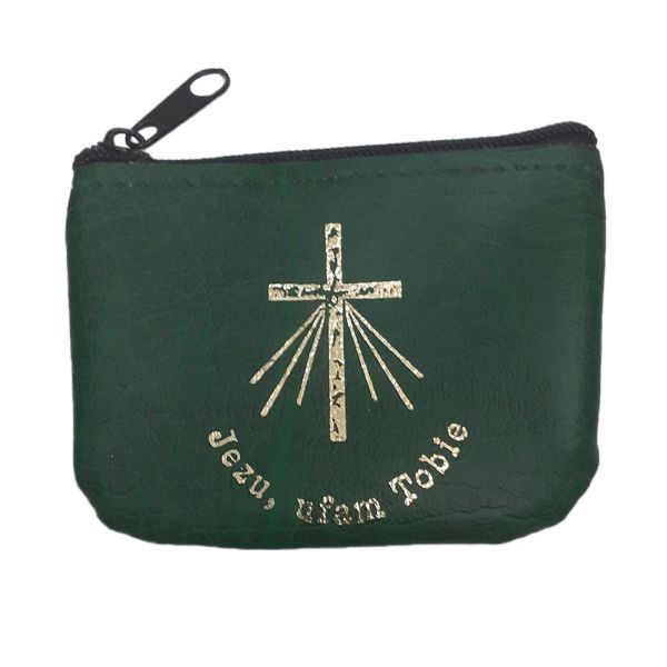 Etui na zamek - zielone Jezu Ufam Tobie - 35191