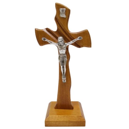 Krzyż stojący drewniany h18cm MAHOŃ nr9 - 11122