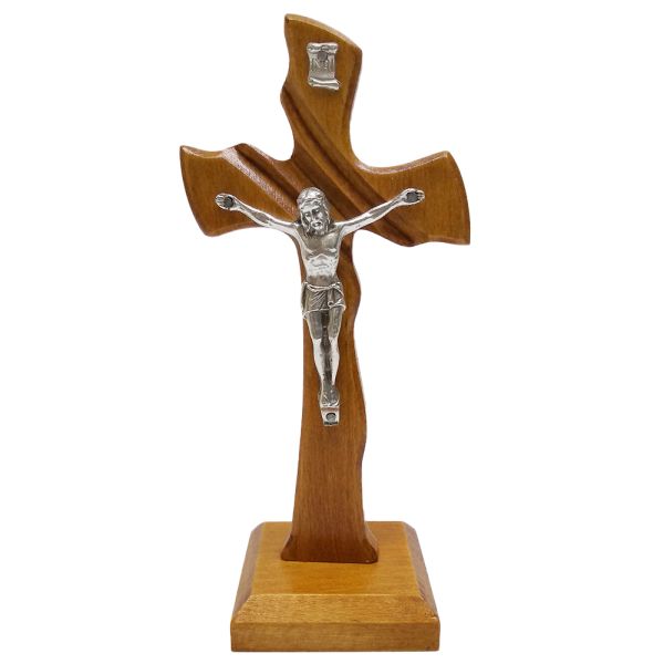 Krzyż stojący drewniany h18cm MAHOŃ nr9 - 11122
