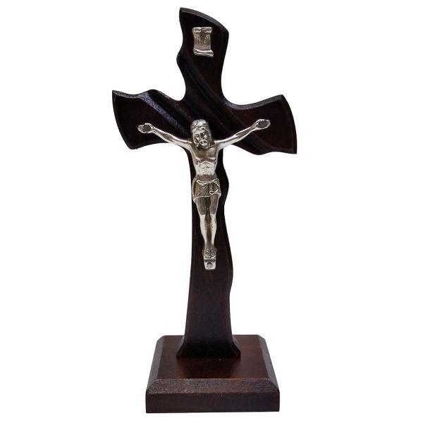 Krzyż stojący drewniany h18cm WENGE (nr9) - 11121