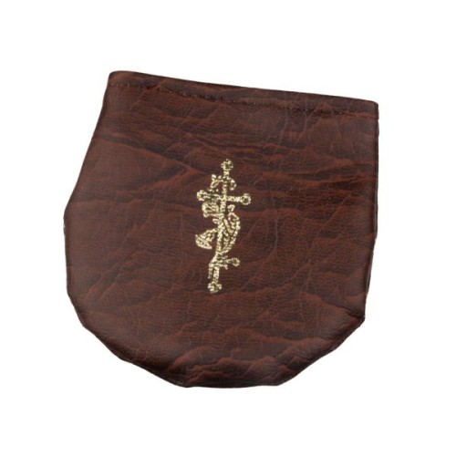 Etui duże na rzep - brązowe - 10288